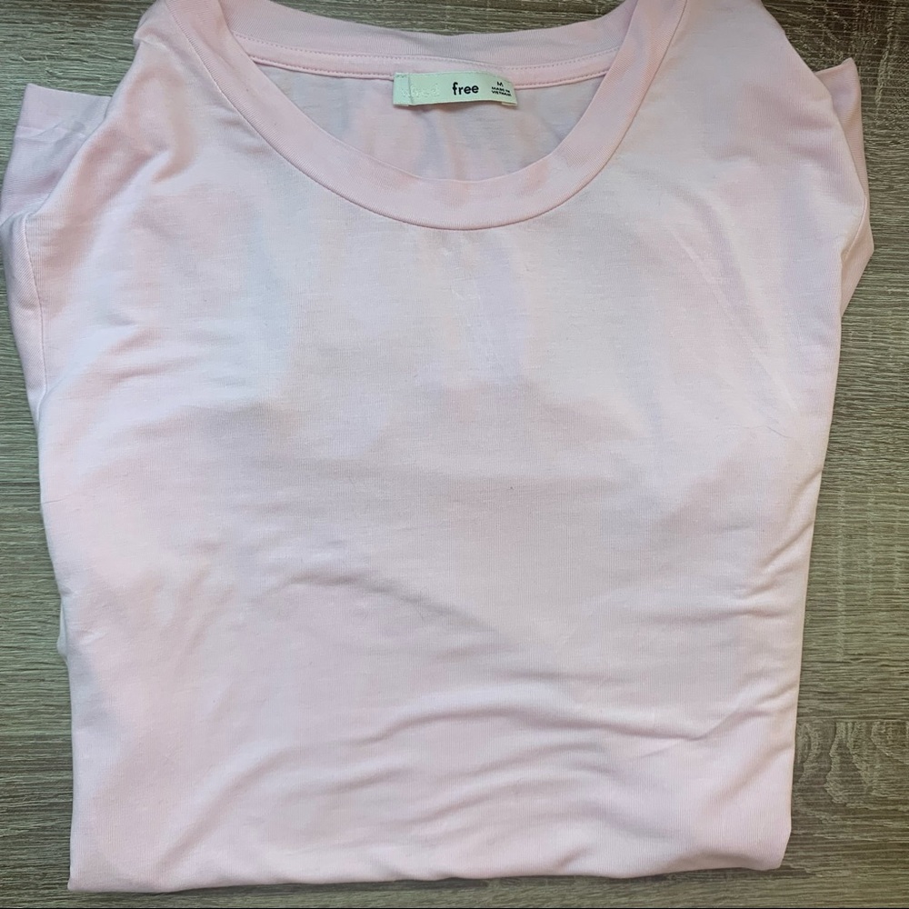 Aritzia Wilfred Free Bodysuit in light pink